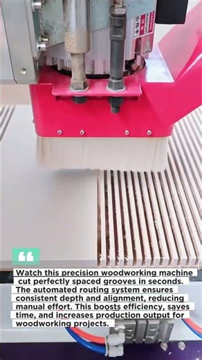 Machine Cuts Perfect Grooves in Seconds, Satisfying Woodworking Hack!