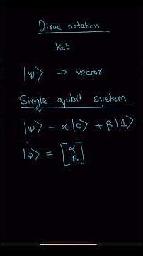 What Is a Ket? Dirac Notation Explained with a Single Qubit