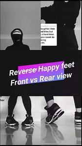 18K views · 421 reactions | Reverse Happy feet Front vs Rear View #dance #musci #dj #djlife #friendship #shuffle #moonwalk #tutorial | Starface k2 | Facebook