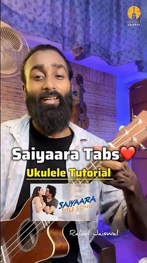 Saiyaara ukulele tabs tutorial - #ukulele #shorts