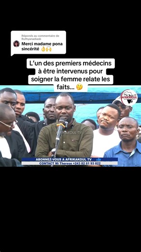 Réponse à @Ruthyanadiasb proces Docteur David, lui qui avait frappé une femme qui venait d’accoucher… l’un des médecins explique. #congolaise🇨🇩 #viralvideo #rdcongo🇨🇩 #africantiktok #procès