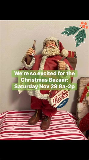 We are SO excited for the Christmas bazaar. In addition to Granny’s Attic, we will have vendors selling the following items: soaps, jewelry, kitchen towels/potholders, crocheted animals, rustic homemade crafts, beaded pens, keychains, tumblers, Christmas crafts, nature photography, dog bandanas, tastefully simple and more!! If you are a vendor at the bazaar, please feel free to comment below with your Facebook/website. | Wolf's Covenant Church