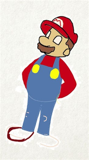 I tried drawing MARIO from memory in MS Paint... how bad is it? (ms paint day 17)