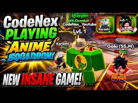 CodeNex playing Anime Squadron !!! New insane Game !! *New Codes*