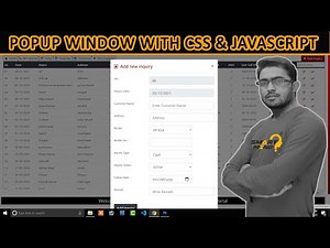 How to create a Popup Window or box and trigger by a button with CSS and Javascript Smart Mind