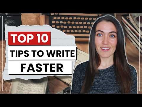 How to Write Your Book Faster: 10 Tips for Authors