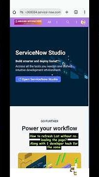 How to refresh list without re loading the page in servicenow ? Also 1 developer hack for the same