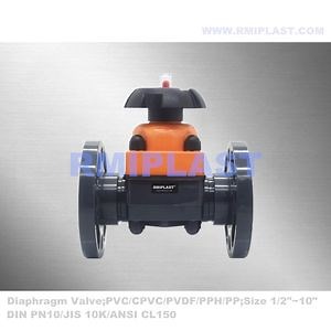 [Hot Item] Pvcu Diaphragm Valve EPDM Membrane with Flange End Connection JIS 10K Size 15A 20A 25A 32A 40A 50A 65A 80A 100A for Water System
