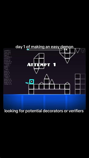 Creating an Easy Demon Level in Geometry Dash