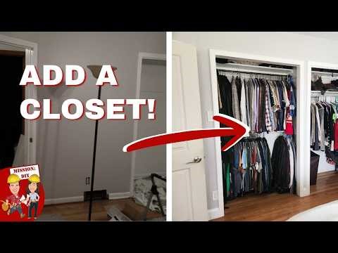 Add a Closet Without Adding Space (Genius Storage Idea)