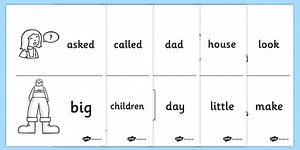High Frequency Word Booklet Images