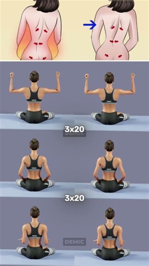 ⭐ Do This Daily to Reduce Back Fat & Improve Posture 💪🔥 #fitnesstips #absworkout #morningstretches