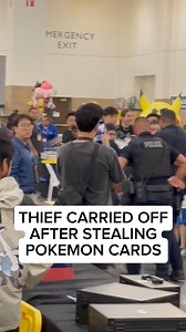 Thief CARRIED OFF After STEALING Pokemon Cards 🎥 TikTok/pokellector_cards #thief #police #pokemoncards #pokemon #carshow #vendor #pov #viral | Coachkoecollectibles