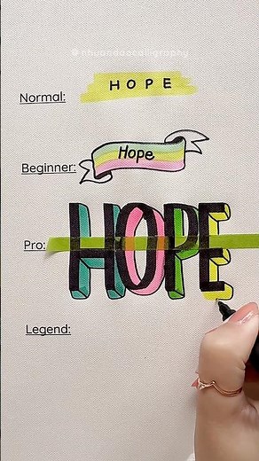 How to Turn One Word into 4 Beautiful Lettering Styles #nhuandaocalligraphy