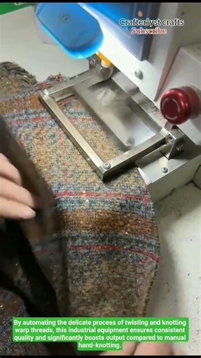 Automatic Fringe Knotting Machine (referred as FRV or Fringe Twister) in Action@Crafterlystcrafts