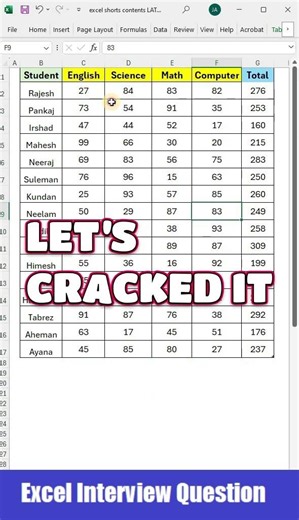 ✅Excel Formula Hacks | Microsoft excel for beginners 💯 😱#excel #office #spreadsheet