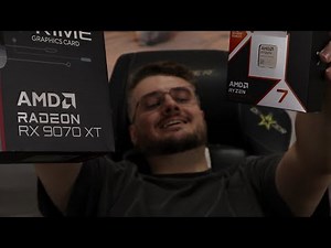 MONTANDO O RYZEN 9800X3D NO PC + 9070xt 360fps? 👽!ALIENLABS 🐭!DRMOUSE