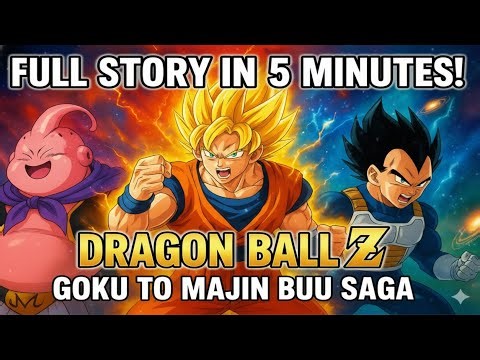 Dragon Ball Z – Full Story in Just 5 Minutes | Hindi | Goku to Majin Buu Saga