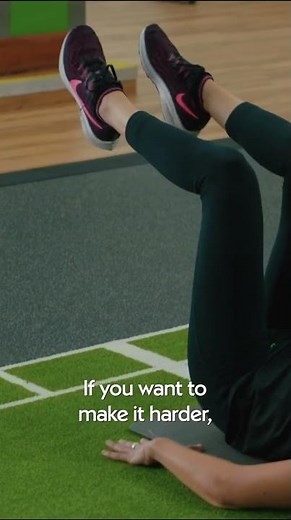 Core workout: leg crunch, leg raised crunch, bicyce crunch