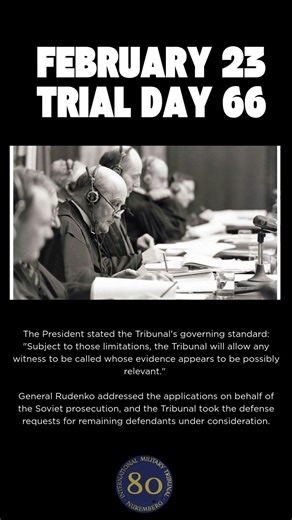 2 23 26 #OTD Nuremberg Day 66