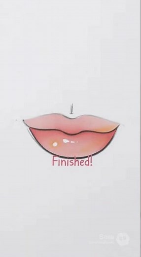 How to Draw Cute & Shiny Anime Lips (Tutorial) 💄