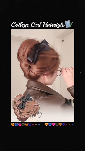 College Girl Hairstyle 🌺 Tutorial 💮 Fairy Hair Lab 🍁
