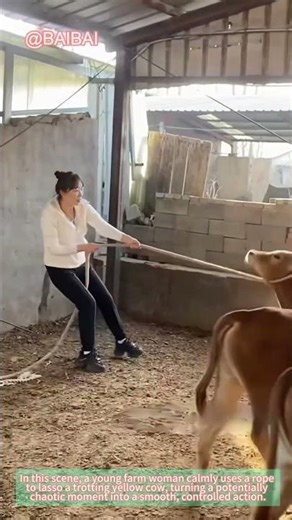 Cow Roping Hack: Simple Skill for Farm Life | YouTube Viral