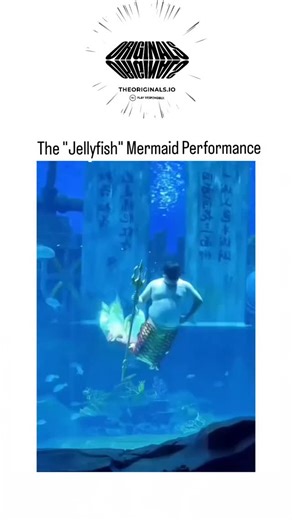 MEMES HUB on Instagram: "#onlyoriginals #theoriginals A 62-second video of a live mermaid performance in an aquarium has taken the internet by storm, amassing 1.5 million views. The clip features a plus-size performer whose fluid movements—likened to the graceful jiggle of a jellyfish—stand out during a synchronized swimming routine. Uploaded in late 2025, the video quickly garnered 57,000 likes and 6,000 reposts, driven by its wholesome humor and inclusive energy. Replies have overwhelmingly sh