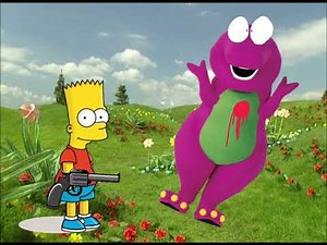Bart Simpson Kills Barney the Dinosaur