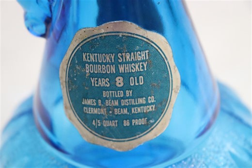 Vintage Jim Beam Blue Glass Genie Decanter KY-DRB 230 - Etsy UK