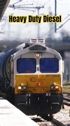 Heavy Duty Diesel Locomotive with Tank Car Train