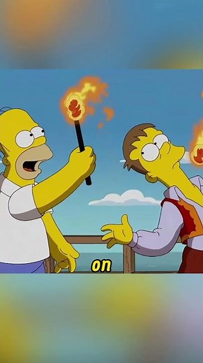 Homer performs fire-eating performance#shorts #funny