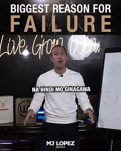 In this video we will answer the question, "What is the biggest reason for failure?" Because if we know the reason why we fail, we can avoid failures and achieve our goals faster. #mjlopez #mjlopezmedia | MJ Lopez