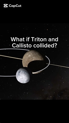 What if Triton and Callisto collided? #spacesim #space #universe #science #physics