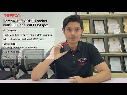 TorchX 100 OBDII tracker with WIFI Hotspot and ELD