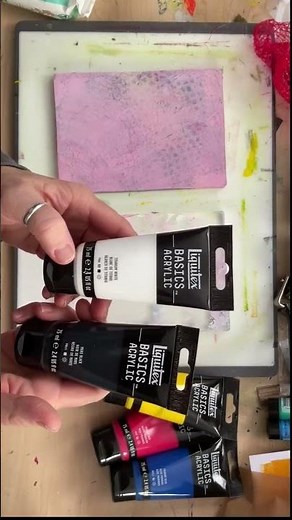 Gel Printing with Liquitex Basics: Opacity Matters