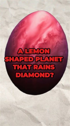 NASA Found a Lemon-Shaped Planet That Rains Diamonds