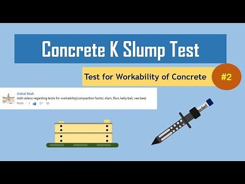 Concrete K Slump Test || Test for Workability of Concrete#2