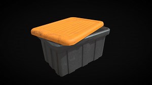 Beat Up Plastic Storage Bin - 3D model by Cory Smith (@cory.smithereens)