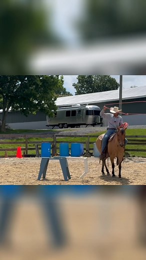 Roping a dummy helps refine horsemanship. Practice steering and roping one-handed. Work on rope handling, rein control, and getting the horse responsive. It's all about building a handier horse and a handier you. #Roping #Horsemanship #HorseTraining #RopingDummy #OneHandedRoping | Remount Horsemanship Inc.