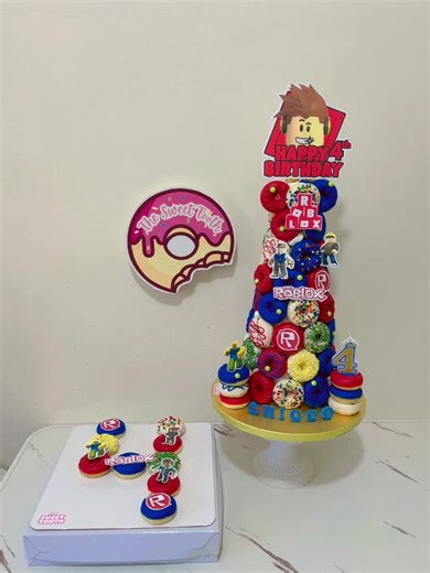 35cm Mini Donut Tower #TheSweetTooth #TheSweetToothMiniDonuts #MiniDonuts #foryou