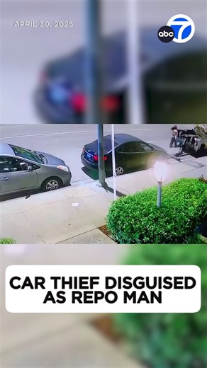 An alleged fake tow truck driver stole a woman's car in the middle of the night, and it was all caught on video. | ABC7