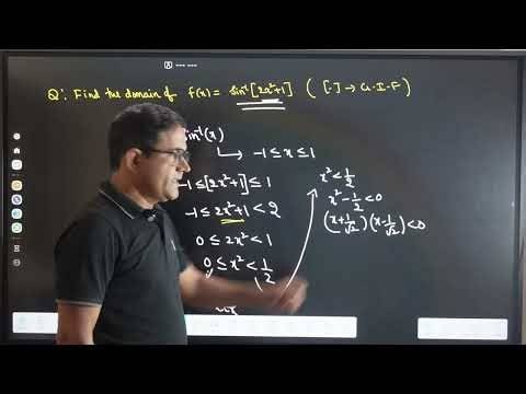 Domain of inverse sine function with greatest integer function