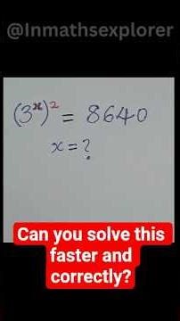 Can You Solve THIS algebraic Equation #shorts #algebra