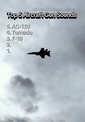 ‏Top 5 Aircraft Gun Sounds 💥🔊 #Aviation #AirForce #Avgeek #Gun #Jet