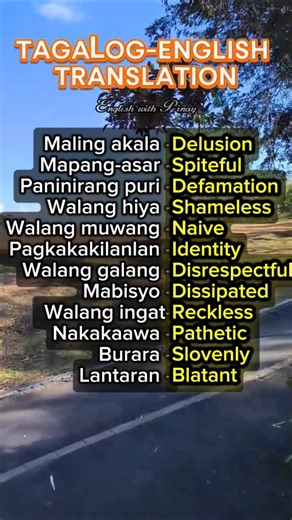Tagalog-English Vocabulary 17 #shorts #english #learning