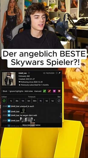 Ist das der angeblich BESTE Skywars Spieler?!😯🤔 Twitch/Wichtiger #wichtiger #minecraft #shorts #sw