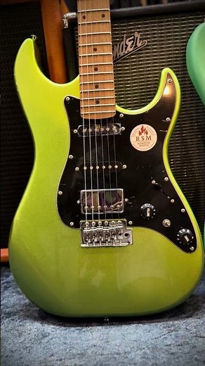 Squier Debut Series Stratocaster HSS Electric Guitar, Laurel FB, Sea Foam Green