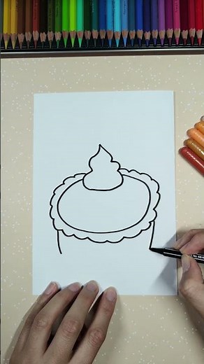 🎃 Easy Pumpkin Pie Drawing 🍰 | Drawing with Evi | German