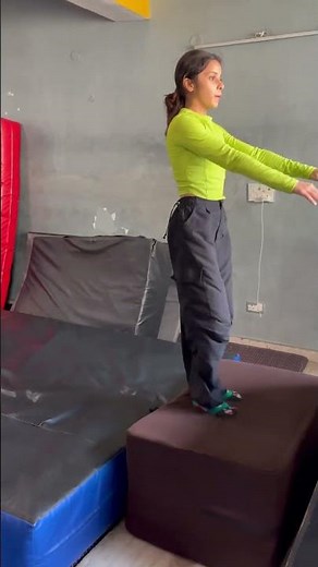 Amazing gymnastic classes learn backflip